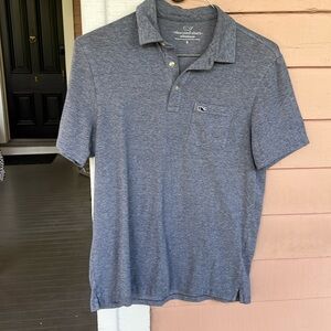 Men’s size s Edgartown short sleeve collared shirt navy blue heather